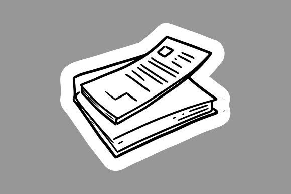 Book Stack Clipart Line Art: A Versatile Design Tool for Creators