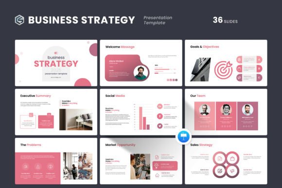 Businress Strategy Keynote Template: A Professional Tool for Business Planning and Presentation