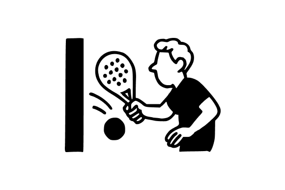 Focus on Excellence with Focused Padel Player Wall Rebound