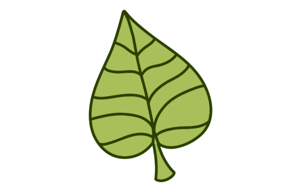 Green Leaf Icon: Nature in Design