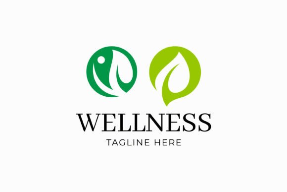 Green Leaf Wellness Logo Brand Identity
