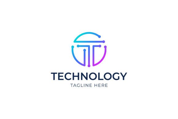 Letter T Logo Electrical Board Concept