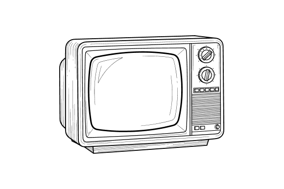 Retro Television Clip Art