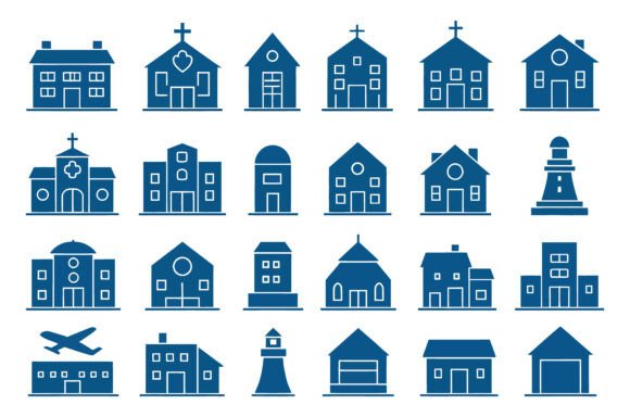 Simplified Minimalist Flat Design Icons