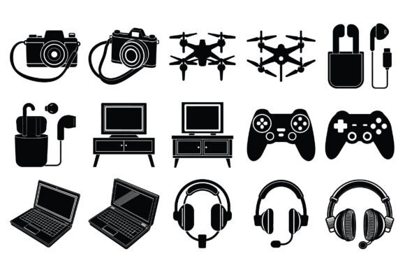 Technology Device Silhouette Vector