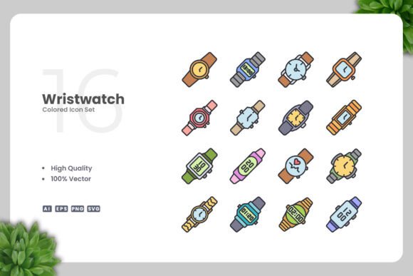 Wristwatch Colored Icons: A Strategic Design Tool for Modern Creativity