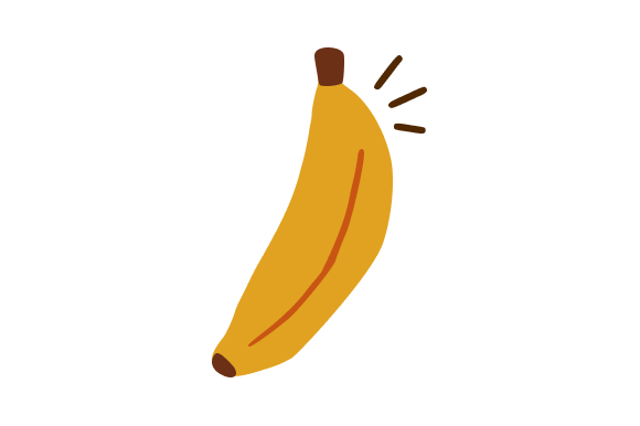 Yellow Banana Fruit Illustration